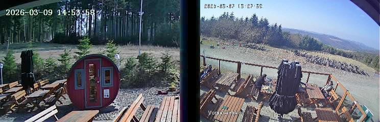 Archiv Foto Webcam Niedersfeld: Ausblick von der Hochheidehütte