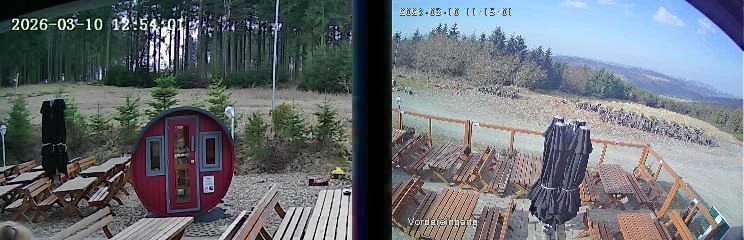 Archived image Webcam Niedersfeld - Mountain Hut Hochheide