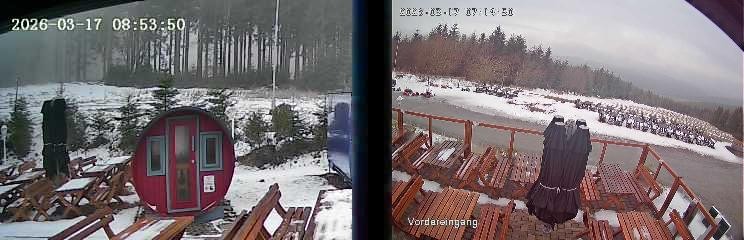 Archiv Foto Webcam Niedersfeld: Ausblick von der Hochheidehütte