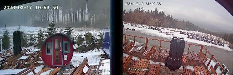 Archiv Foto Webcam Niedersfeld: Ausblick von der Hochheidehütte