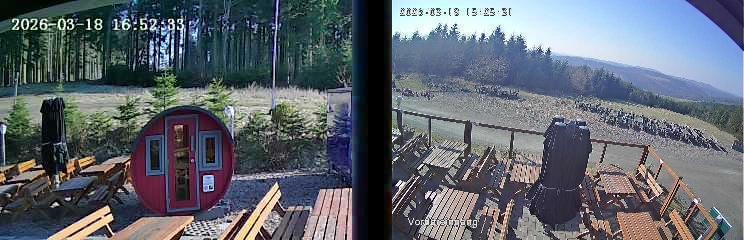 Archiv Foto Webcam Niedersfeld: Ausblick von der Hochheidehütte