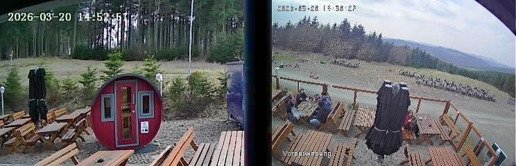Archived image Webcam Niedersfeld - Mountain Hut Hochheide