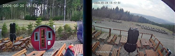 Archived image Webcam Niedersfeld - Mountain Hut Hochheide