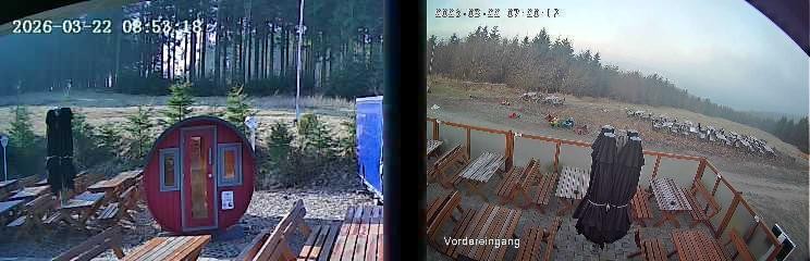 Archiv Foto Webcam Niedersfeld: Ausblick von der Hochheidehütte