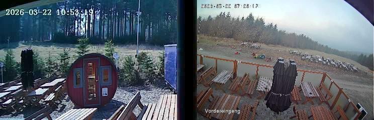 Archiv Foto Webcam Niedersfeld: Ausblick von der Hochheidehütte