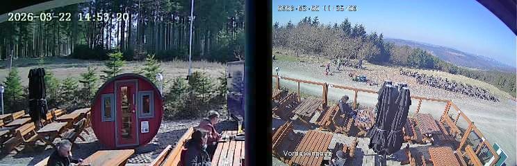 Archiv Foto Webcam Niedersfeld: Ausblick von der Hochheidehütte