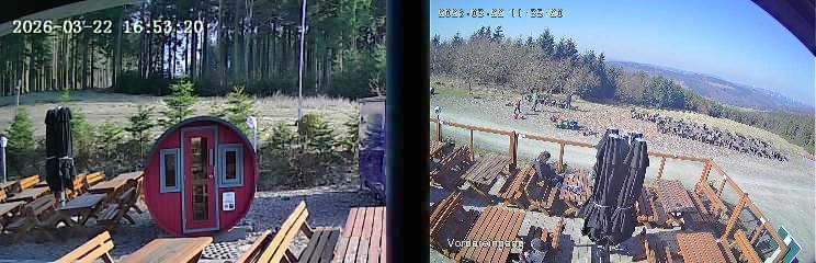 Archiv Foto Webcam Niedersfeld: Ausblick von der Hochheidehütte