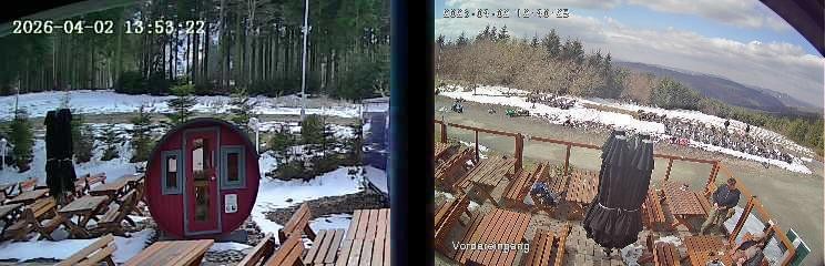 Archiv Foto Webcam Niedersfeld: Ausblick von der Hochheidehütte