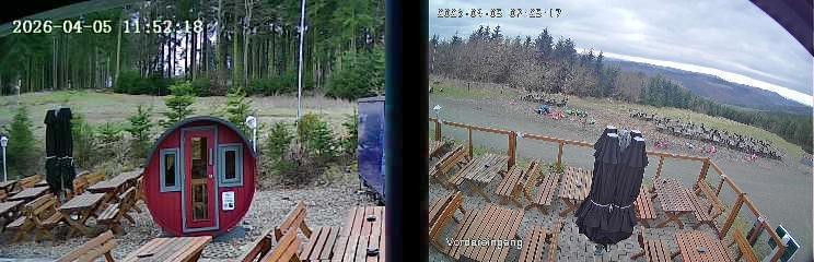Archived image Webcam Niedersfeld - Mountain Hut Hochheide