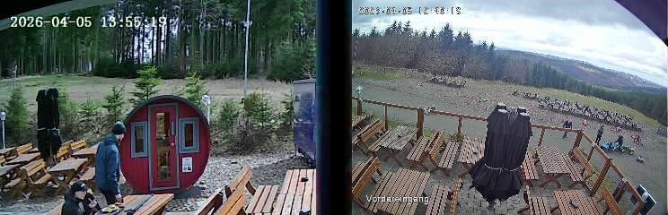 Archived image Webcam Niedersfeld - Mountain Hut Hochheide