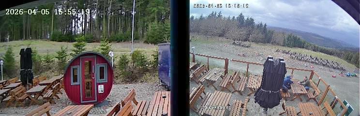 Archived image Webcam Niedersfeld - Mountain Hut Hochheide