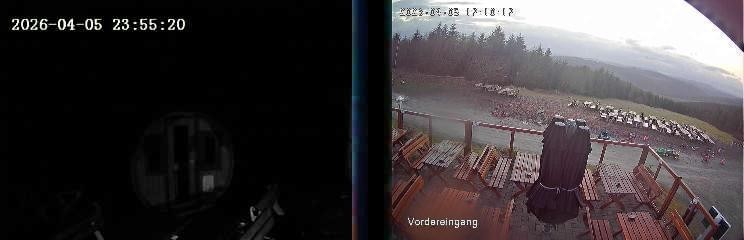 Archiv Foto Webcam Niedersfeld: Ausblick von der Hochheidehütte