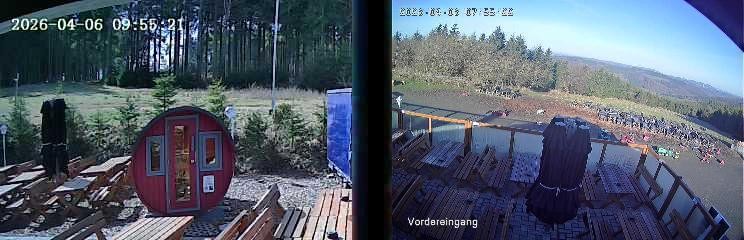 Archiv Foto Webcam Niedersfeld: Ausblick von der Hochheidehütte