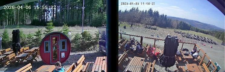 Archiv Foto Webcam Niedersfeld: Ausblick von der Hochheidehütte