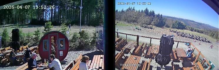 Archiv Foto Webcam Niedersfeld: Ausblick von der Hochheidehütte