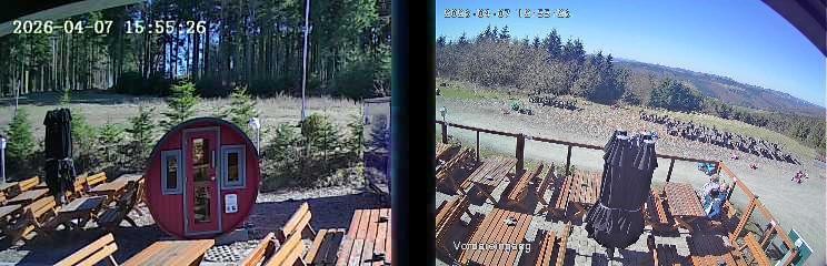 Archiv Foto Webcam Niedersfeld: Ausblick von der Hochheidehütte