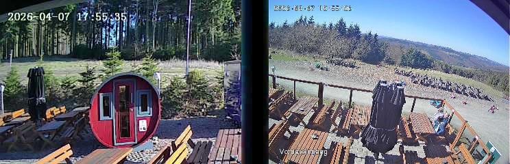 Archiv Foto Webcam Niedersfeld: Ausblick von der Hochheidehütte