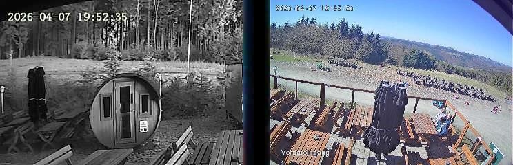 Archiv Foto Webcam Niedersfeld: Ausblick von der Hochheidehütte