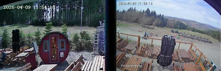 Archiv Foto Webcam Niedersfeld: Ausblick von der Hochheidehütte