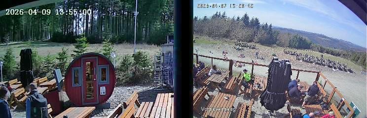 Archiv Foto Webcam Niedersfeld: Ausblick von der Hochheidehütte