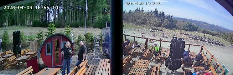 Archiv Foto Webcam Niedersfeld: Ausblick von der Hochheidehütte