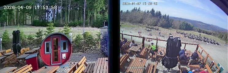 Archiv Foto Webcam Niedersfeld: Ausblick von der Hochheidehütte