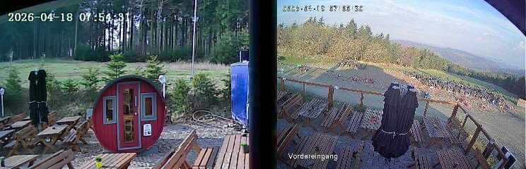 Archiv Foto Webcam Niedersfeld: Ausblick von der Hochheidehütte