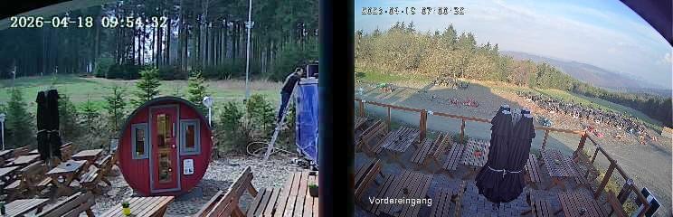 Archiv Foto Webcam Niedersfeld: Ausblick von der Hochheidehütte