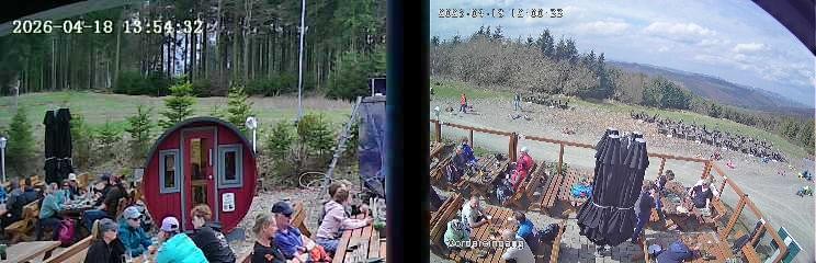 Archiv Foto Webcam Niedersfeld: Ausblick von der Hochheidehütte