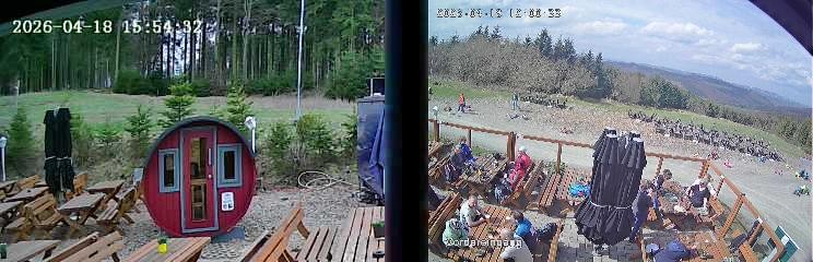 Archiv Foto Webcam Niedersfeld: Ausblick von der Hochheidehütte