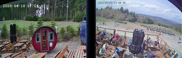 Archiv Foto Webcam Niedersfeld: Ausblick von der Hochheidehütte