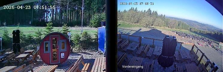 Archiv Foto Webcam Niedersfeld: Ausblick von der Hochheidehütte