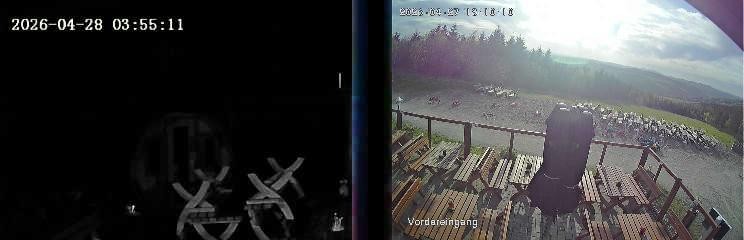 Archiv Foto Webcam Niedersfeld: Ausblick von der Hochheidehütte