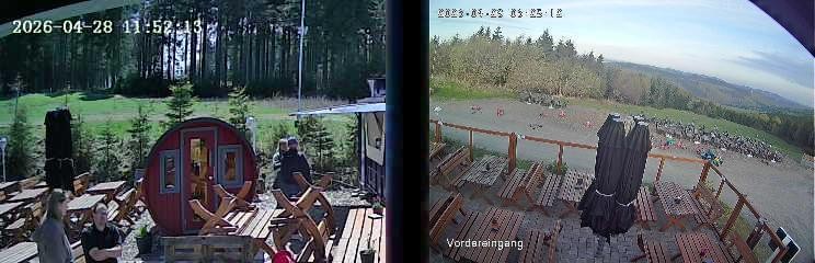 Archiv Foto Webcam Niedersfeld: Ausblick von der Hochheidehütte