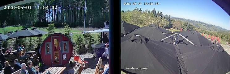 Archiv Foto Webcam Niedersfeld: Ausblick von der Hochheidehütte