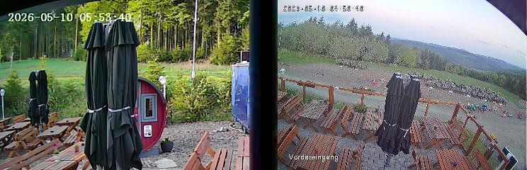 Archiv Foto Webcam Niedersfeld: Ausblick von der Hochheidehütte