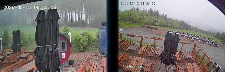 Archiv Foto Webcam Niedersfeld: Ausblick von der Hochheidehütte