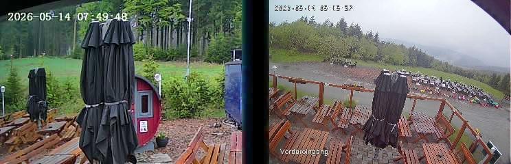 Archiv Foto Webcam Niedersfeld: Ausblick von der Hochheidehütte