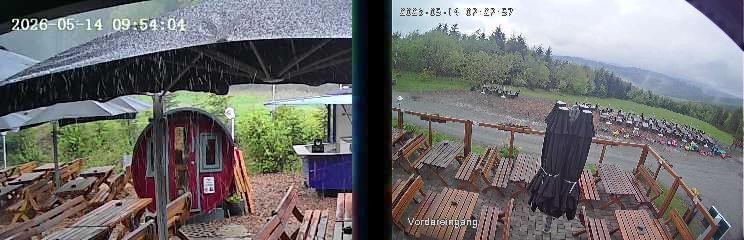 Archiv Foto Webcam Niedersfeld: Ausblick von der Hochheidehütte