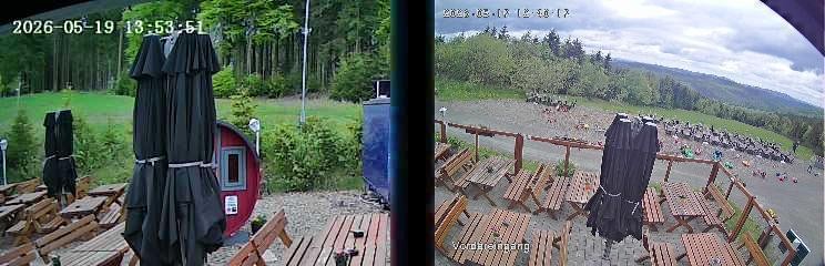 Archiv Foto Webcam Niedersfeld: Ausblick von der Hochheidehütte