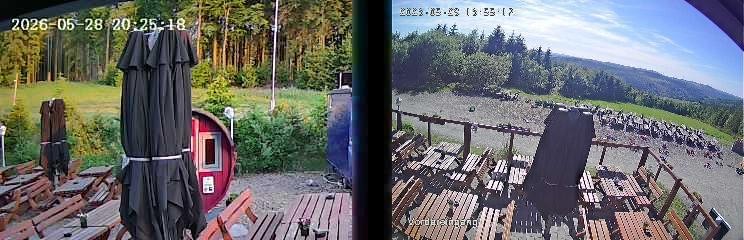 Archiv Foto Webcam Niedersfeld: Ausblick von der Hochheidehütte