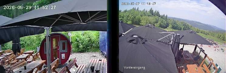 Archiv Foto Webcam Niedersfeld: Ausblick von der Hochheidehütte