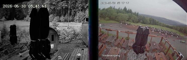 Archived image Webcam Niedersfeld - Mountain Hut Hochheide