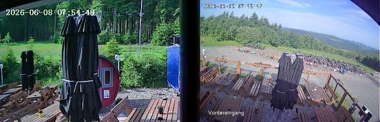 Archiv Foto Webcam Niedersfeld: Ausblick von der Hochheidehütte