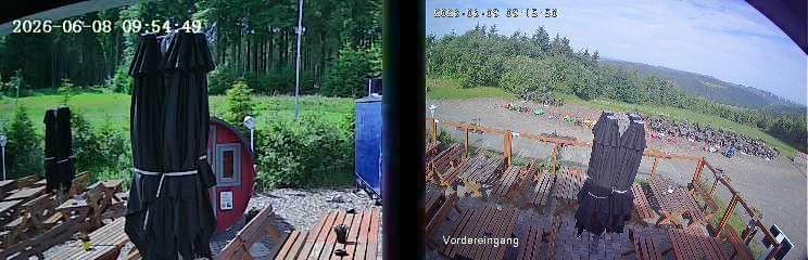 Archiv Foto Webcam Niedersfeld: Ausblick von der Hochheidehütte