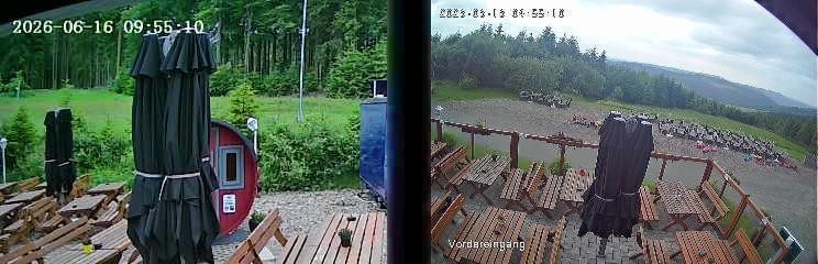 Archived image Webcam Niedersfeld - Mountain Hut Hochheide