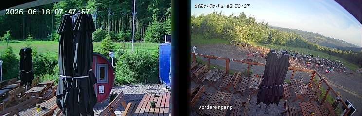 Archived image Webcam Niedersfeld - Mountain Hut Hochheide