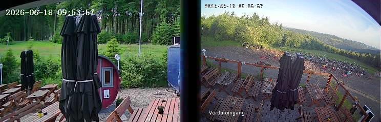 Archived image Webcam Niedersfeld - Mountain Hut Hochheide