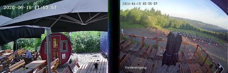 Archived image Webcam Niedersfeld - Mountain Hut Hochheide