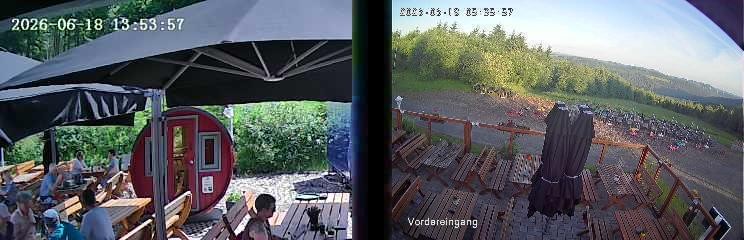Archived image Webcam Niedersfeld - Mountain Hut Hochheide
